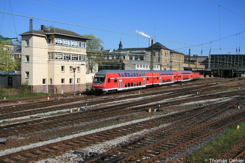 Am 14.04.07 verlsst RB 17310 den Chemnitzer Hauptbahnhof in Richtung Zwickau.