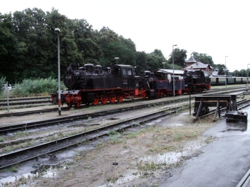 Am 14.08.2004 standen diese 3 Loks in Putbus.