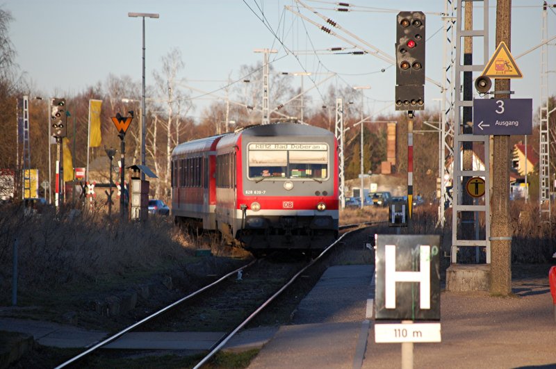 Am 15.02.2008 RB12 von Graal-Mritz erreicht Rvershagen.