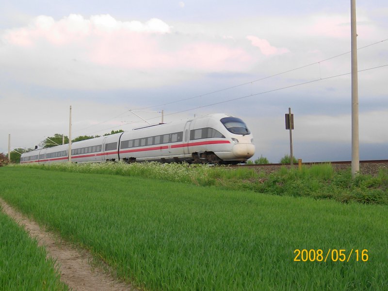 Am 16.05.08 f�hrt der ICE 32 aus Kopenhagen nach Hamburg Hbf.