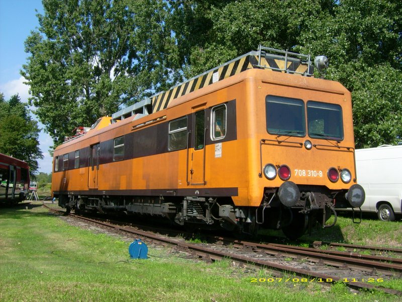 Am 18.08.07 fand in Wittenberg ein Bahnbetriebswerksfest statt, bei dem unteranderem 708 310 ausgestellt war