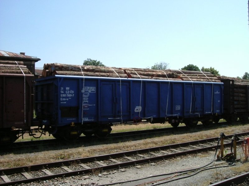 Am 20.06.2007 stand dieser Wagen in Simbach am Inn. Wagennummer: 31 54 5961 560-7. Revisionsdaten: 6 REV Lo 06.03.07