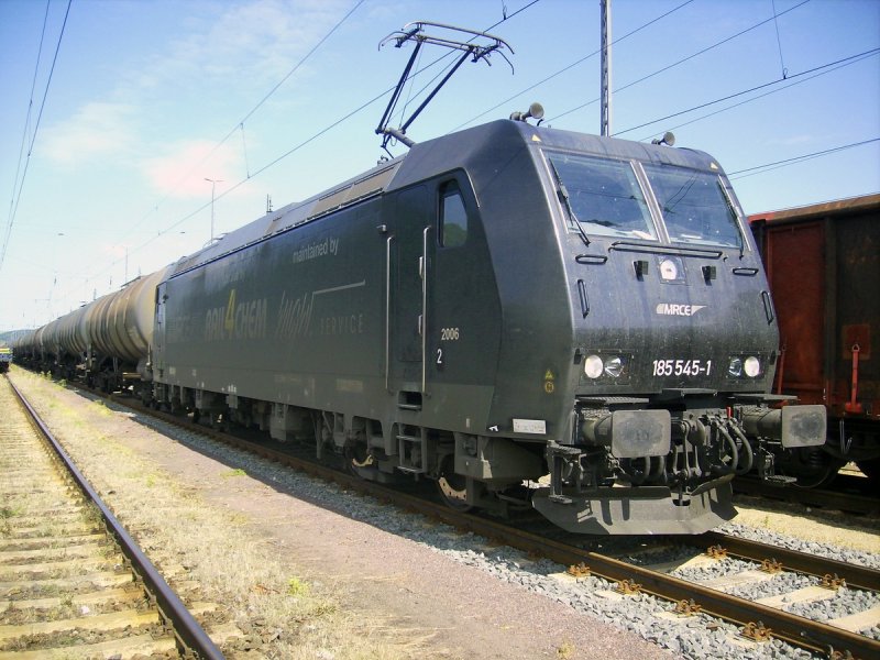 Am 30.05.09 durfte ich nach l�ngerer Abstinenz mal wieder einen Kesselzug ziehen; hier mein schwarzes  Pferdchen  im G�terbahnhof Eisenach.