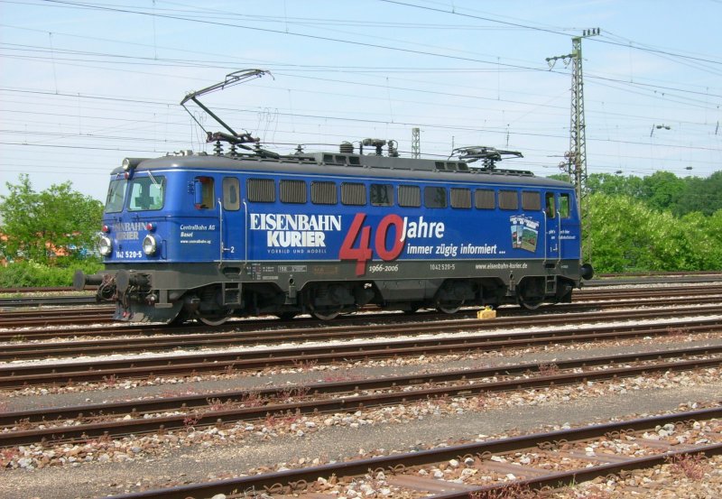 Am 7.5.08 holte die 1042520-5 der Centralbahn AG einen Sonderzug in 
Rastatt ab.