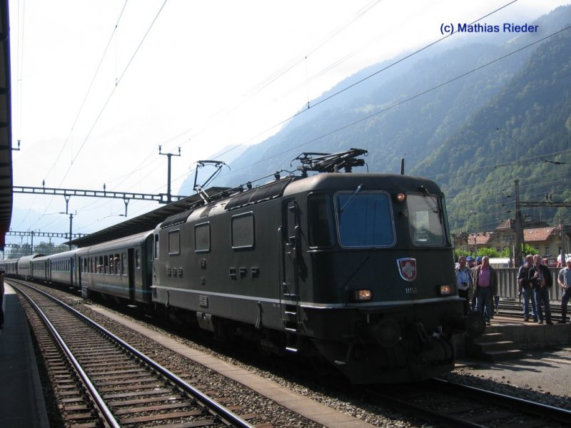 Am 8. Sept 07 Ist ein Extrazug nach Zrich in Erstfeld bereit