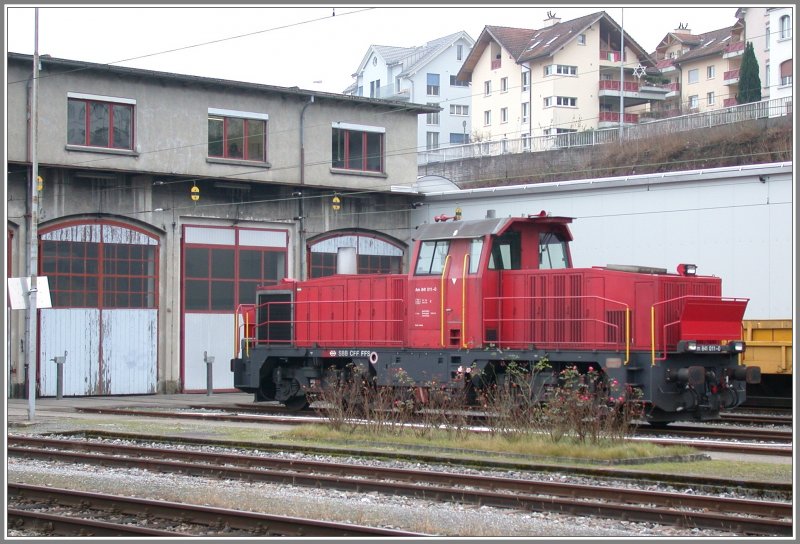 Am 841 011-0 vor dem Depot Rorschach. (15.01.2007)