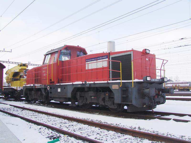 Am 841 033-4 steht am 29.1.05 in Rotkreuz