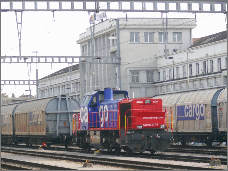 Am 843 077-9 in Zofingen. (03.10.2009)