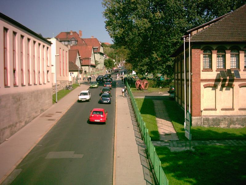 Am Flutgraben in Meiningen links der Eingang ins RAW
