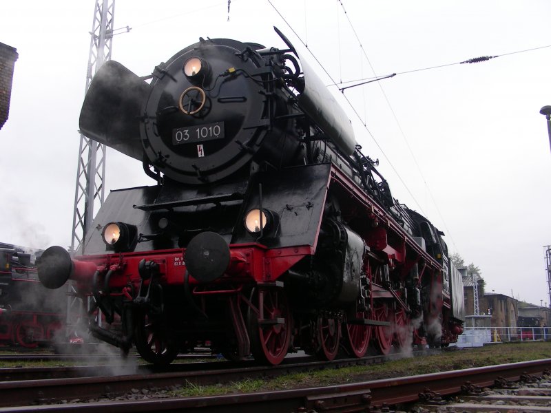 am Morgen vor Dienstbeginn Bw Schneweide 2006
Fhrerstandsmitfahrten