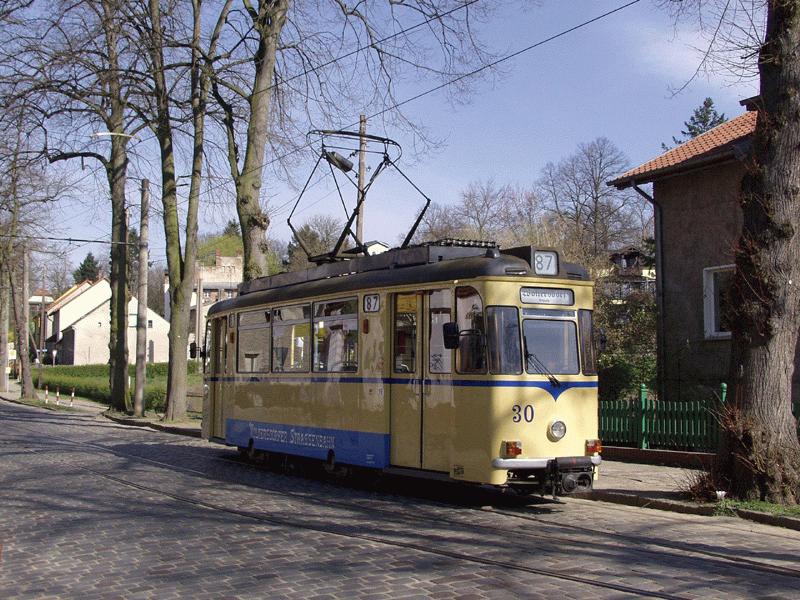Ankunft an der Endhaltestelle Woltersdorf Schleuse