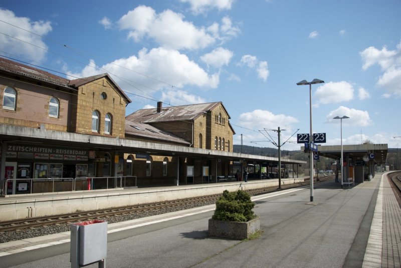 Ansicht Bahnhof Altenbeken, Gleis 22 und 23.