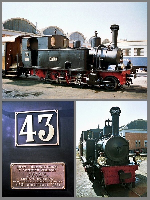 Ansichten der Lok 43  Goito  (14. September 1989)