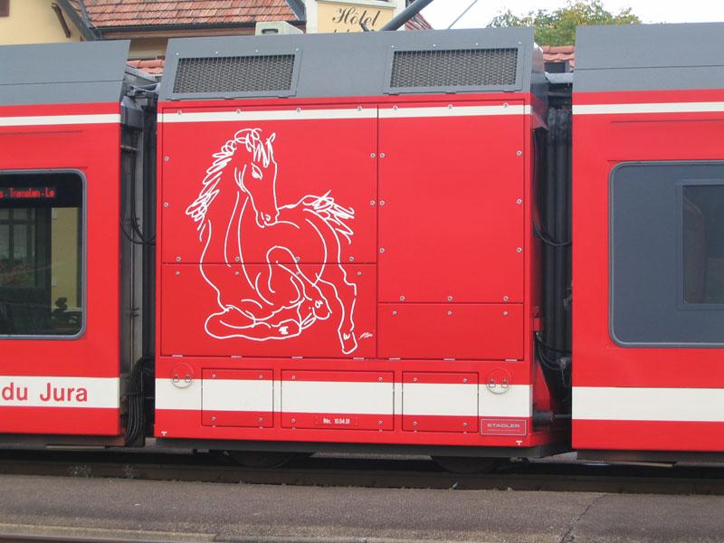 Antriebsteil ABe 2/6 am 07.10.04 in Le Noirmont