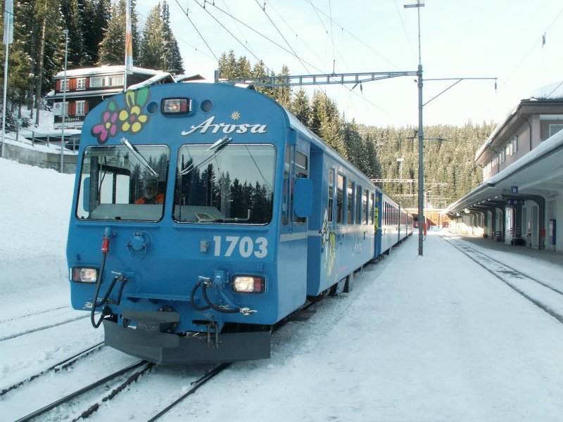 Arosa-Express nach Chur am 09.01.08 in Arosa
