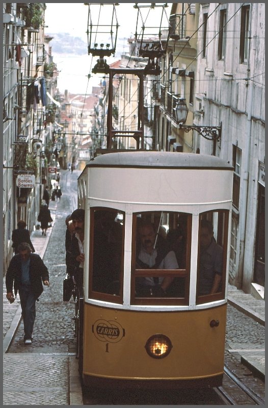 Ascensor da Bica Lisboa. (Archiv 06/92)