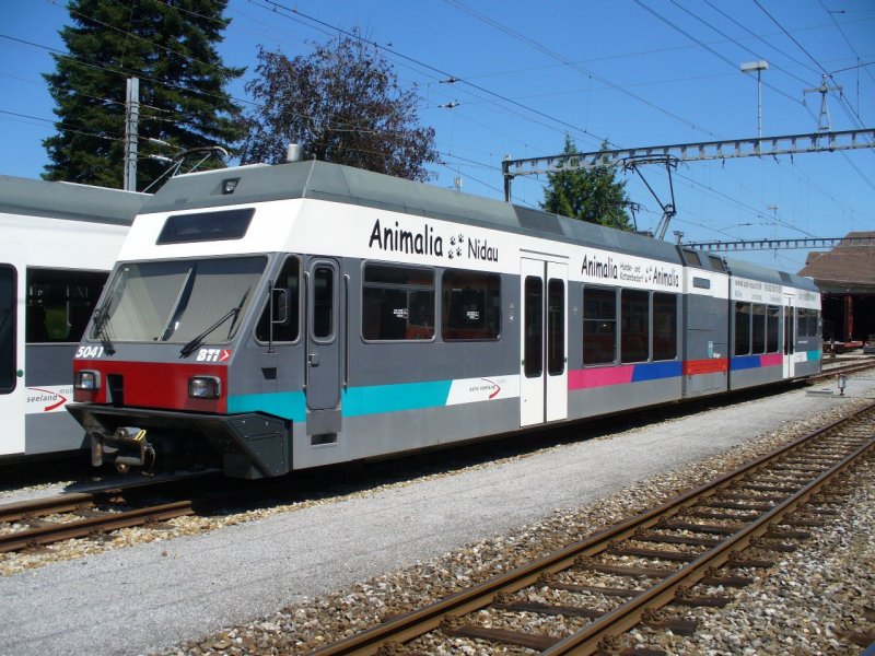 asm BTI - Be 2/6 504 im Bahnhofsareal von Tuffelen am 28.07.2008