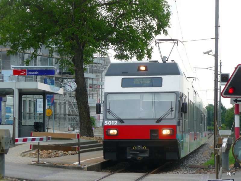 asm BTI - Triebwagen Be 2/6 501 zusammen mit dem Triebwagen Be 2/6 502 in Ipsach unterwegs als Regio nach Biel am 30.06.2009