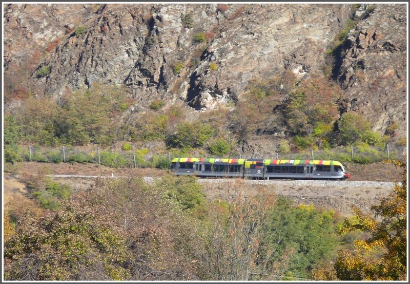ATR 100 001 zwischen Mals und Schluderns. (29.10.2009)