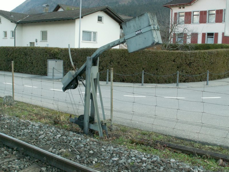 Auch nicht mehr oft zu sehen.Spannwerk beim Bhf.Nendeln/FL