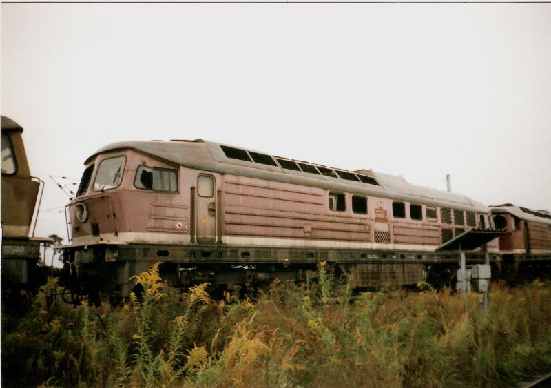Auch sie wurde zerlegt.230 061 in Senftenberg am 25.08.97