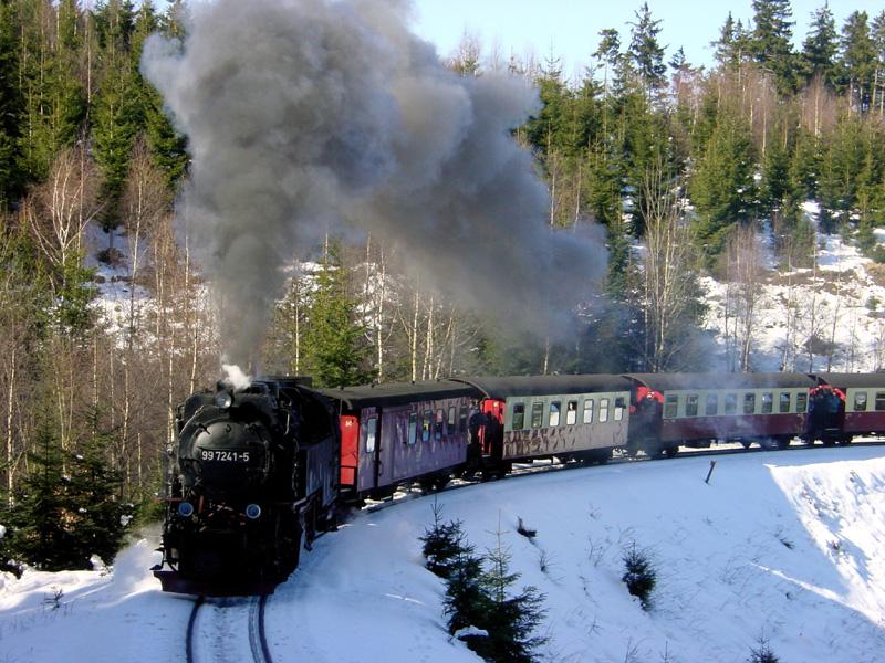 Auf Bergfahrt im Dr�ngetal, 22. Februar 2003