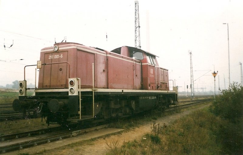 Auf neue Aufgaben wartete im September 1998 in Mukran: 291 001.