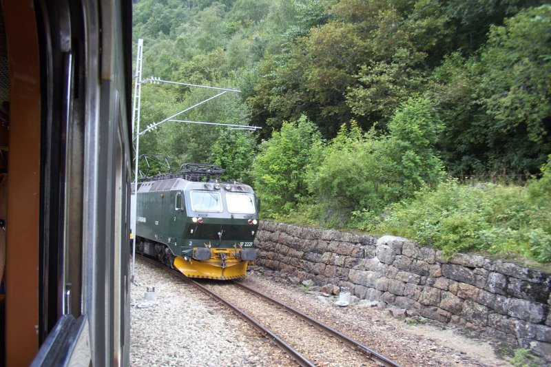 aufgenommen am 7.8.2008
Begegnung an der Ausweichstelle