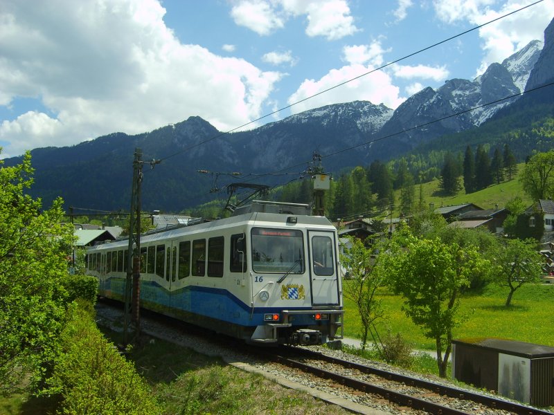 Ausfahrt aus Grainau Richtung Garmisch Patenkirchen, 15.5.2008