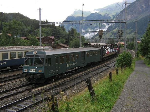 Autozug mit BDt nach Goppenstein in Kandersteg - 5 augustus 2006