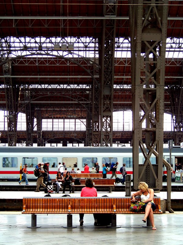 Bahn aus anderer Sicht. Leipzig Hbf den 15.08.2009