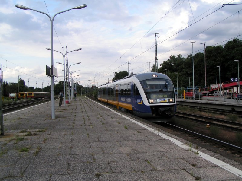 Bahnbildertreffen in Berlin am 11.07.2009. Die Mrkische Regiobahn im Bhf. Wannsee