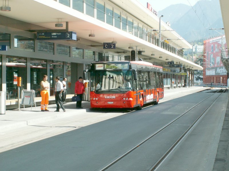 Bahnersatzverkehr Bhf.Chur bis Depot Chur-Sand wegen Doppelspurausbau in der Engadinerstrasse.22.04.07
