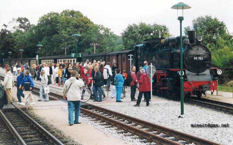Bahnhof Binz (z.Z. im Umbau), Rasender Roland, 28. August 2003