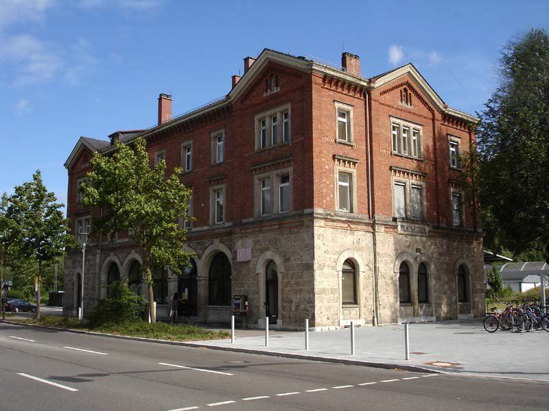 Bahnhof Blaubeuren. Ende Juli 2007 kHds.