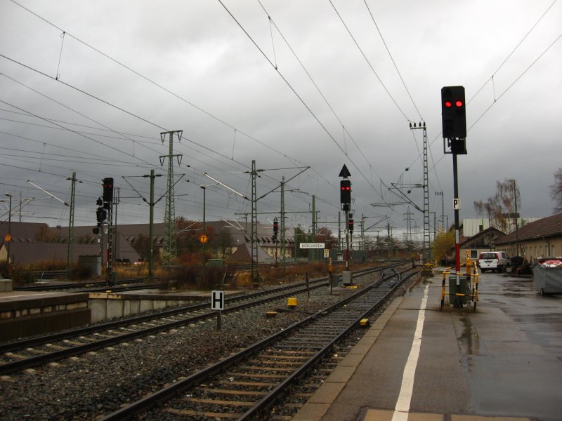 Bahnhof Bblingen Blick gen Stuttgart am 11.11.07