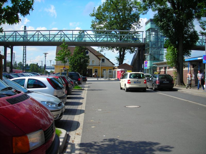 Bahnhof Buchholz (Nordheide), rechts fhrt die Hauptstrecke Bremen-Hamburg entlang. Links beginnt die heidebahn nach Soltau-Hannover