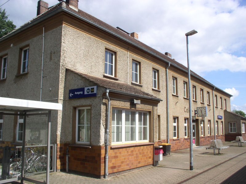 Bahnhof Calau (Niederlausitz), 15.08.2009.