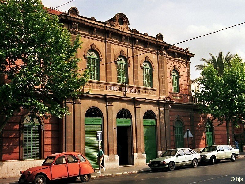 Bahnhof der Ferrocarril de Sller in Palma de Mallorca (Mai 1987).