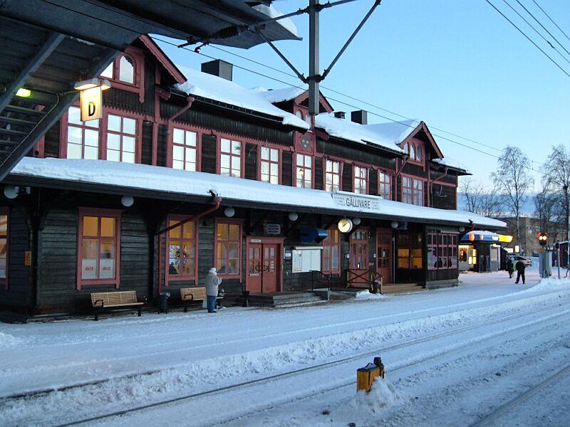 Bahnhof Gllivare am 12.01.2006
