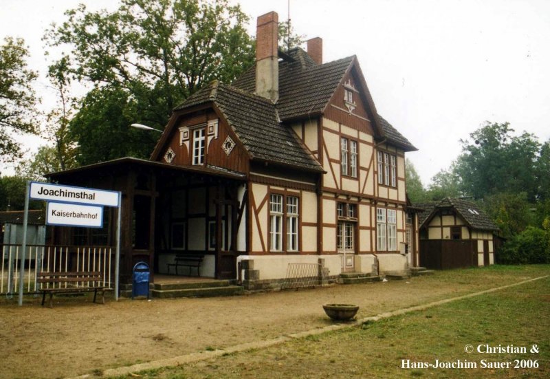 Bahnhof Joachimsthal Kaiserbahnhof am Werbellinsee 1999. 