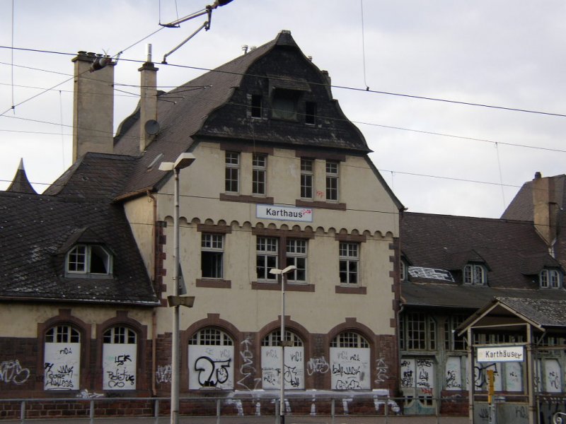 Bahnhof  Karthaus  am Mittag des 12.11.07!