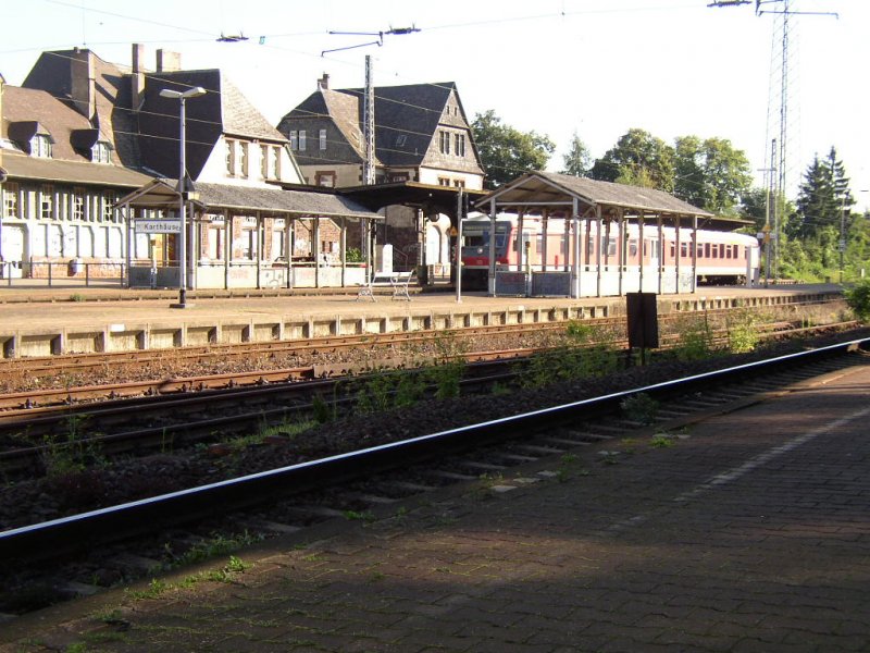 Bahnhof Karthaus am Morgen des 06.08.07!!! Kleines Suchspiel: Sieht jemand der 628 / 928 nach Luxembourg???