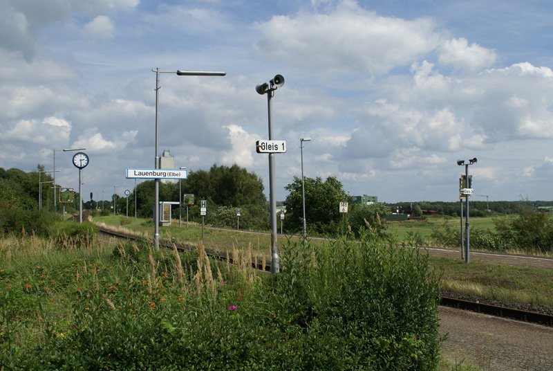 Bahnhof Lauenburg (Elbe) am 11.08.2008.