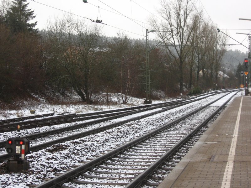 Bahnhof St.Georgen/Schwarzwald am 8.12.07