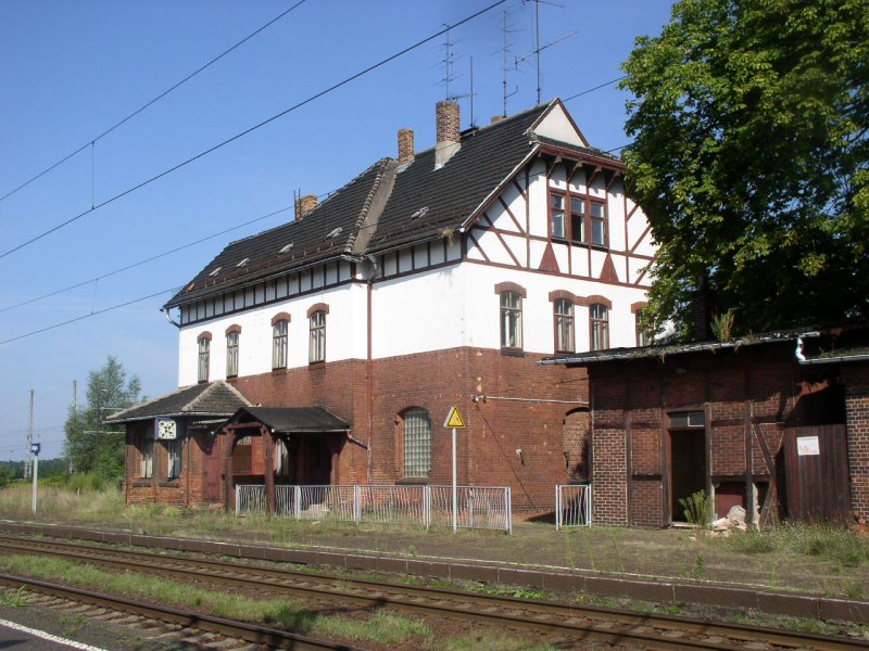 Bahnhof Uebigau, 15.08.2009.