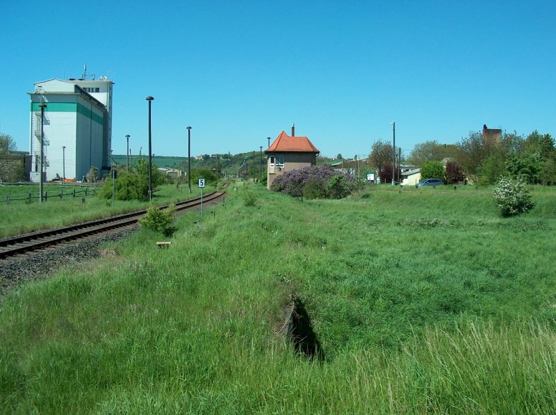 Bahnhof Vitzenburg in der Ortschaft Reinsdorf; 10.05.2008