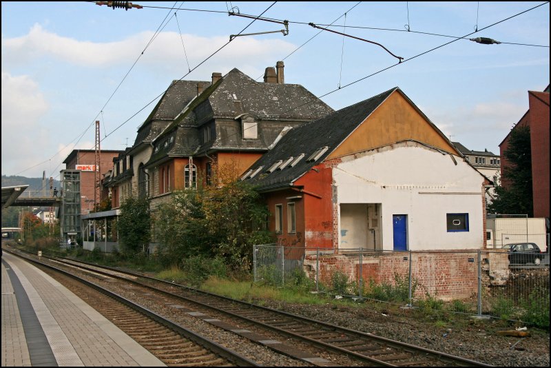 Bahnhof Werdohl. Aufgenommen am Abend des 04.10.07