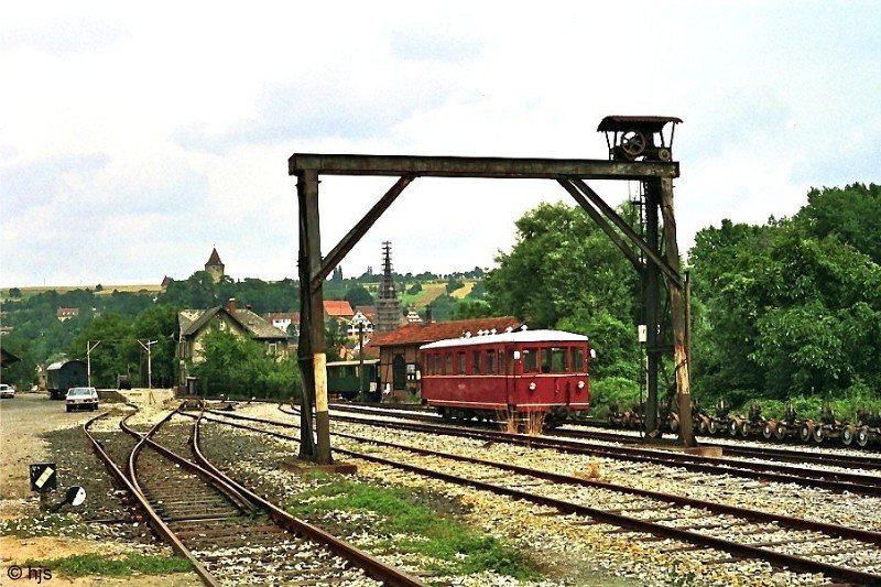 Bahnhofsanlagen in M�ckm�hl (6. August 1978)