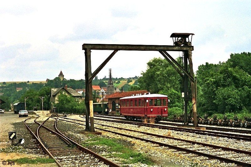 Bahnhofsanlagen in Mckmhl (6. August 1978)